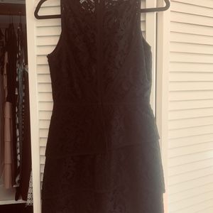 BCBGMaxAzria Dresses - BCBG Black Lace Tier Dress BCBGMaxAzria Dresses - BCBG Black Lace Tier Dress